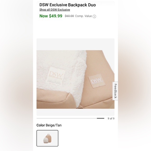 NWT DSW Camuto Exclusive Backpack Duo - Picture 11 of 13